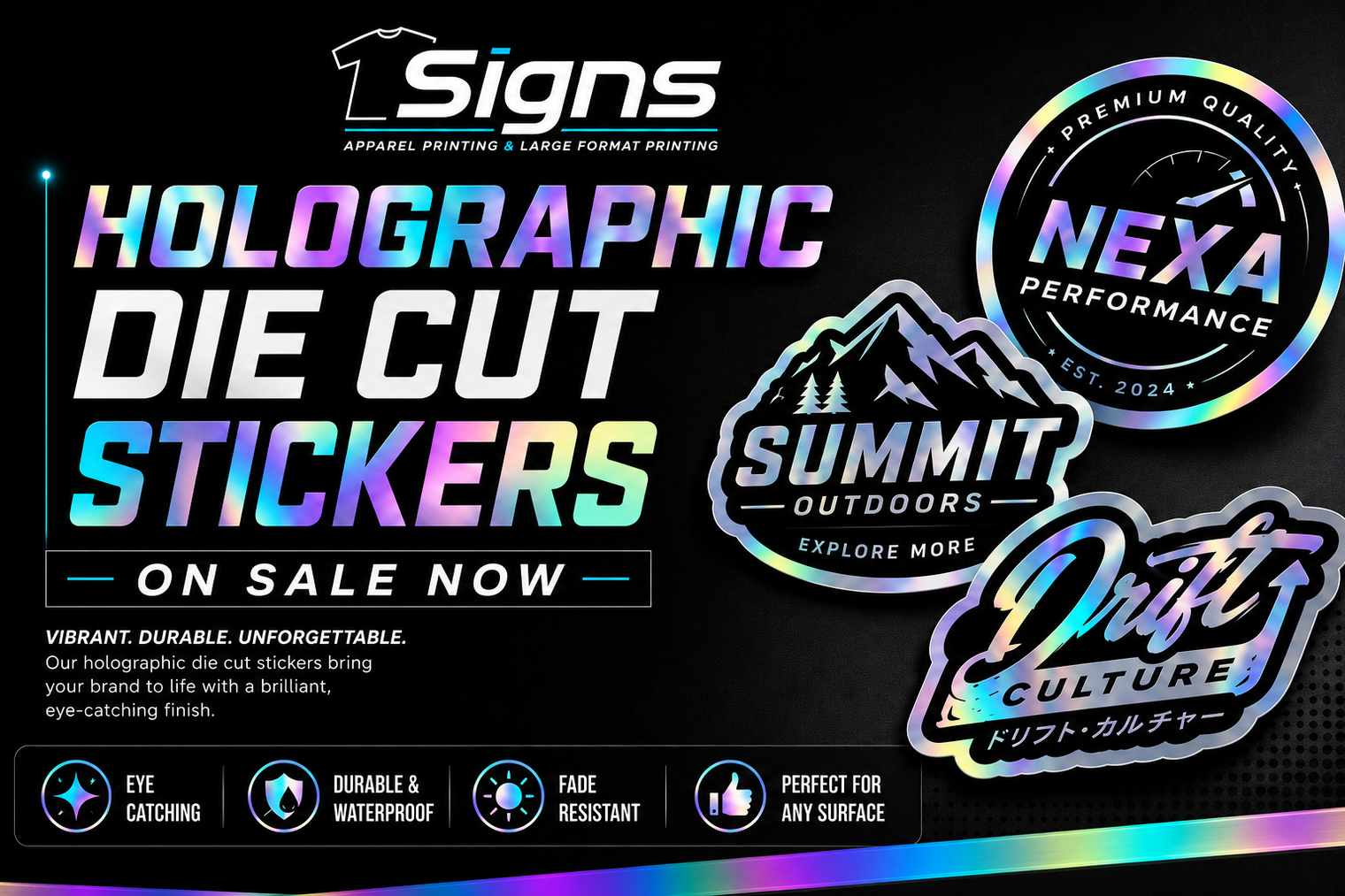 Premium Holo Stickers! NOW AVAILABLE! (w/ rainbow effect)