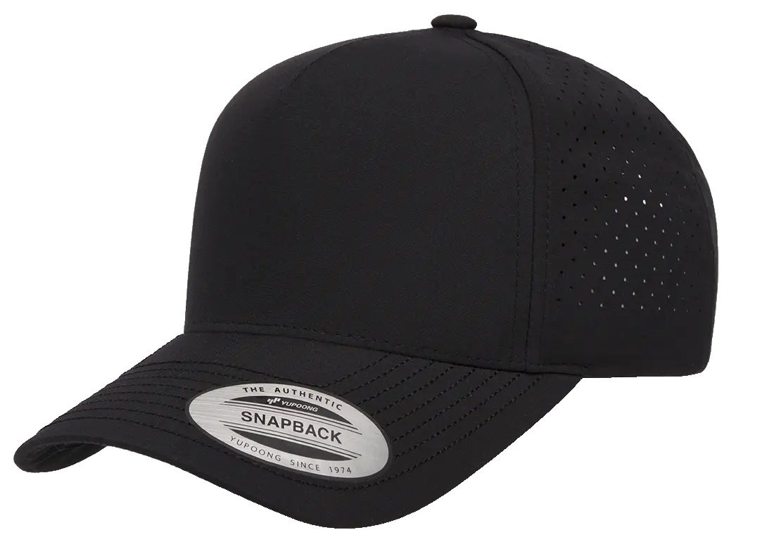 YP Classics® 5-panel snapback cap with perforation-DTF PRINTING