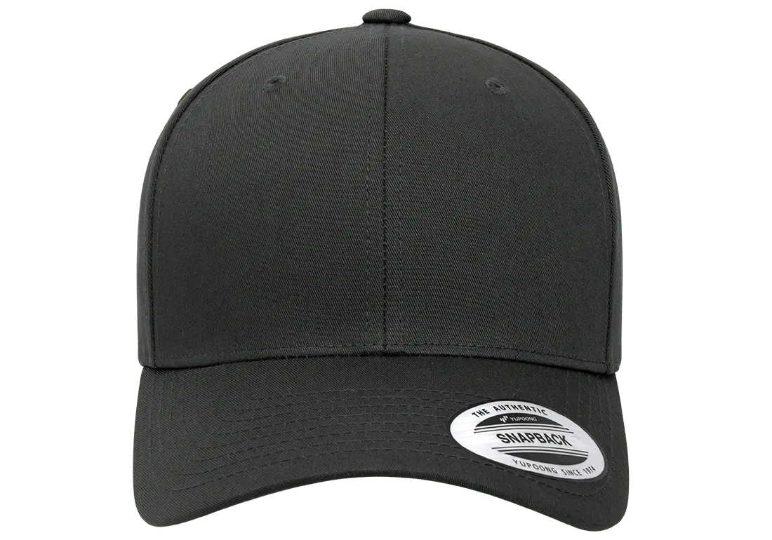 YP Classics® retro cotton twill snapback cap-DTF PRINTING