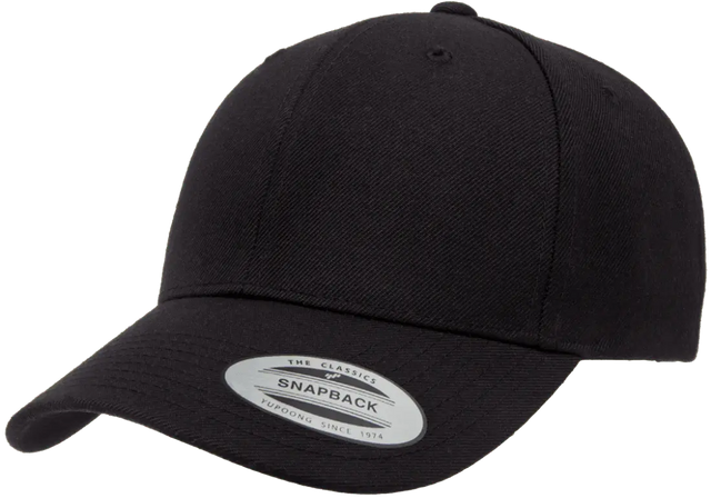 YP Classics® premium curved visor snapback cap-DTF PRINTING