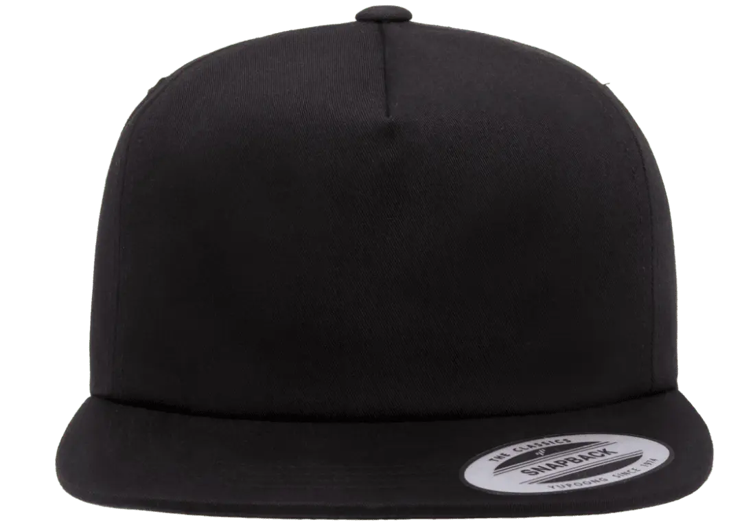 YP Classics® lightly structured 5- panel snapback cap-DTF PRINTING