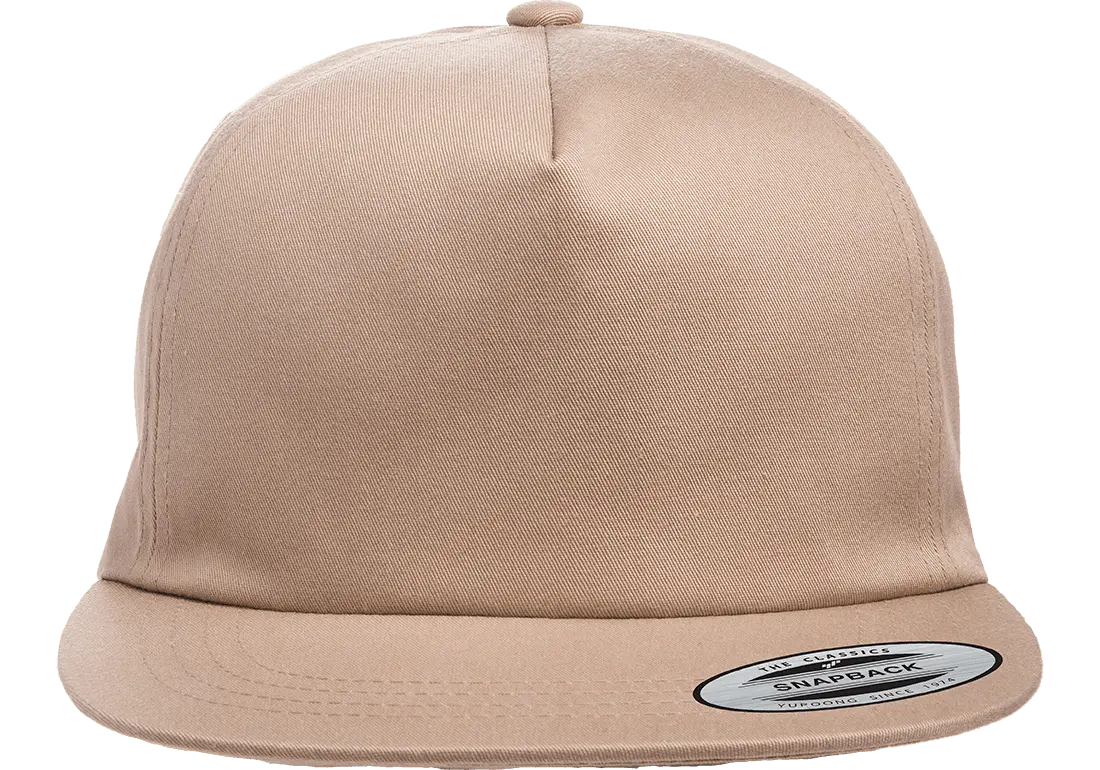 YP Classics® lightly structured 5- panel snapback cap-DTF PRINTING
