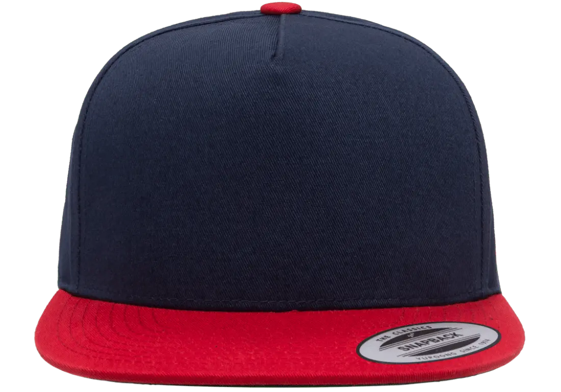 YP Classics® 5-panel cotton twill snapback cap - 2-tone-DTF PRINTING
