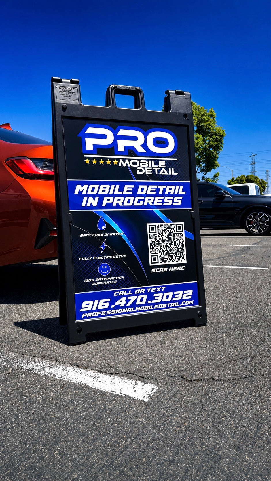 Premium Heavy Duty A-FRAME w/prints included
