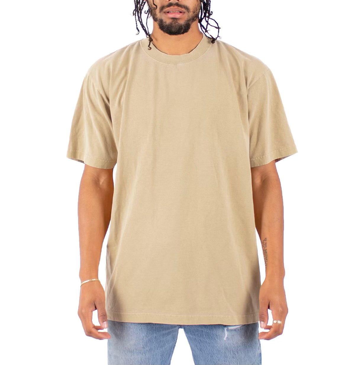 DTG (Shaka Wear 7.5 OZ HEAVY COTTON) 16”x20” prints ( Single or double sided print!)Garment-Dyed Crewneck T-Shirt