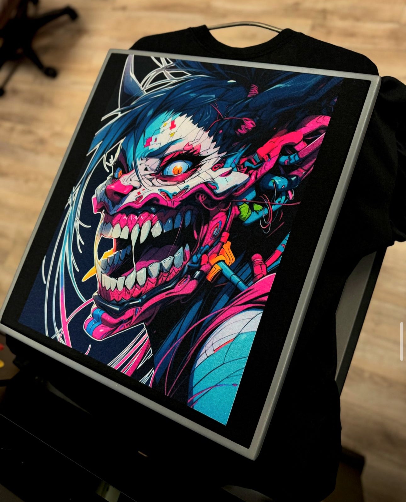 ( CUSTOM TEES ) PREMIUM ULTRA SOFT-Black COTTON TEE (6 oz.) HOUSE BRAND-DTG