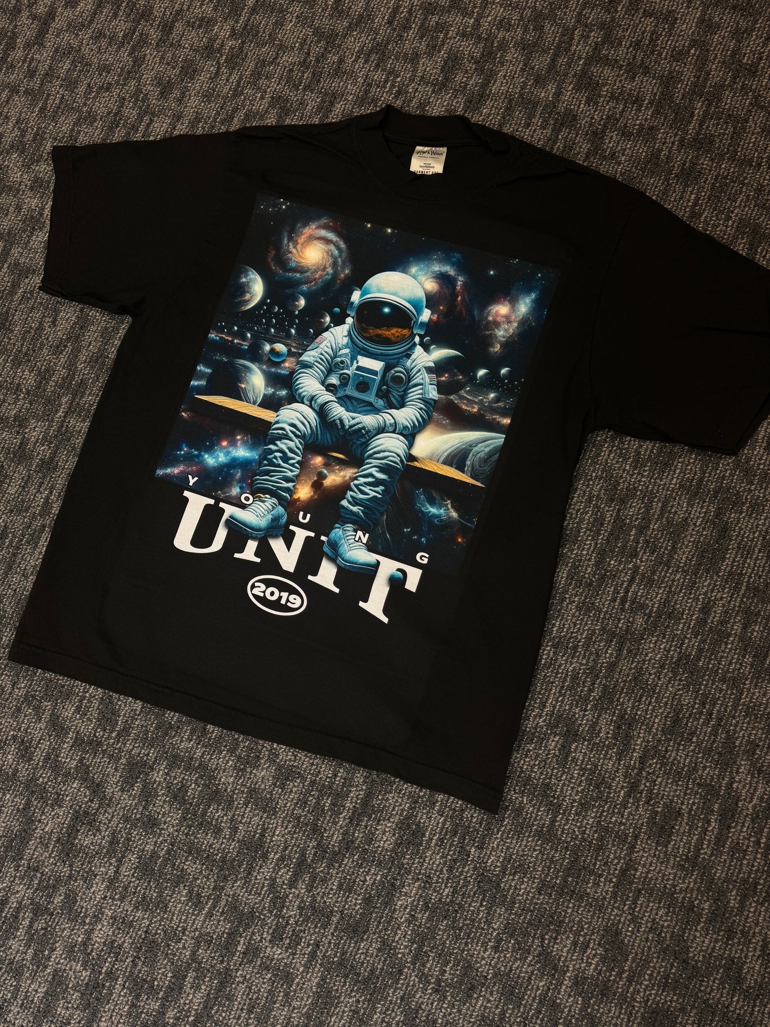 Shaka Wear (BLACK ) SHGD Unisex Garment-Dyed T-Shirt-DTG