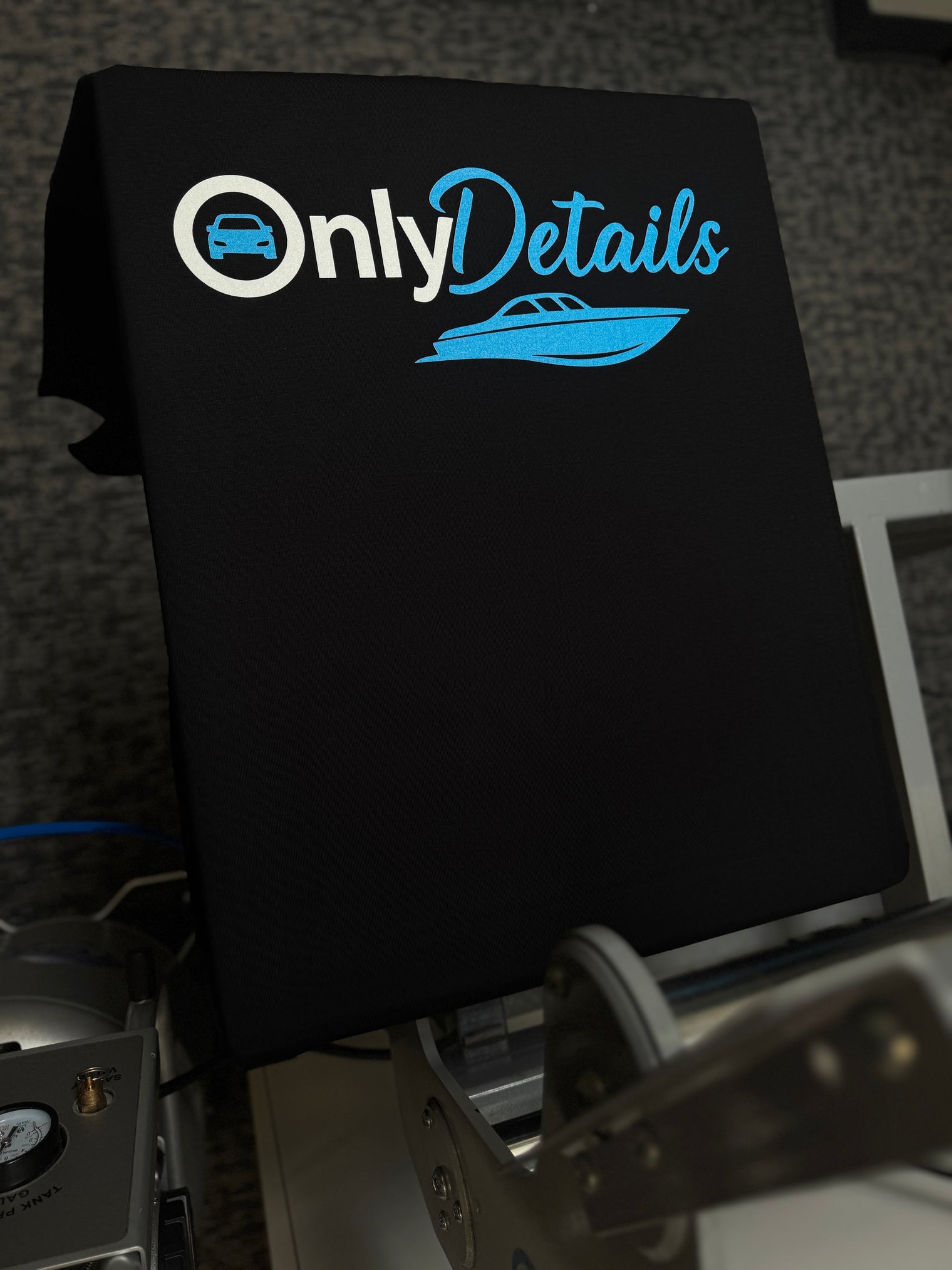 ( CUSTOM TEES ) PREMIUM ULTRA SOFT-Black COTTON TEE (6 oz.) HOUSE BRAND-DTG