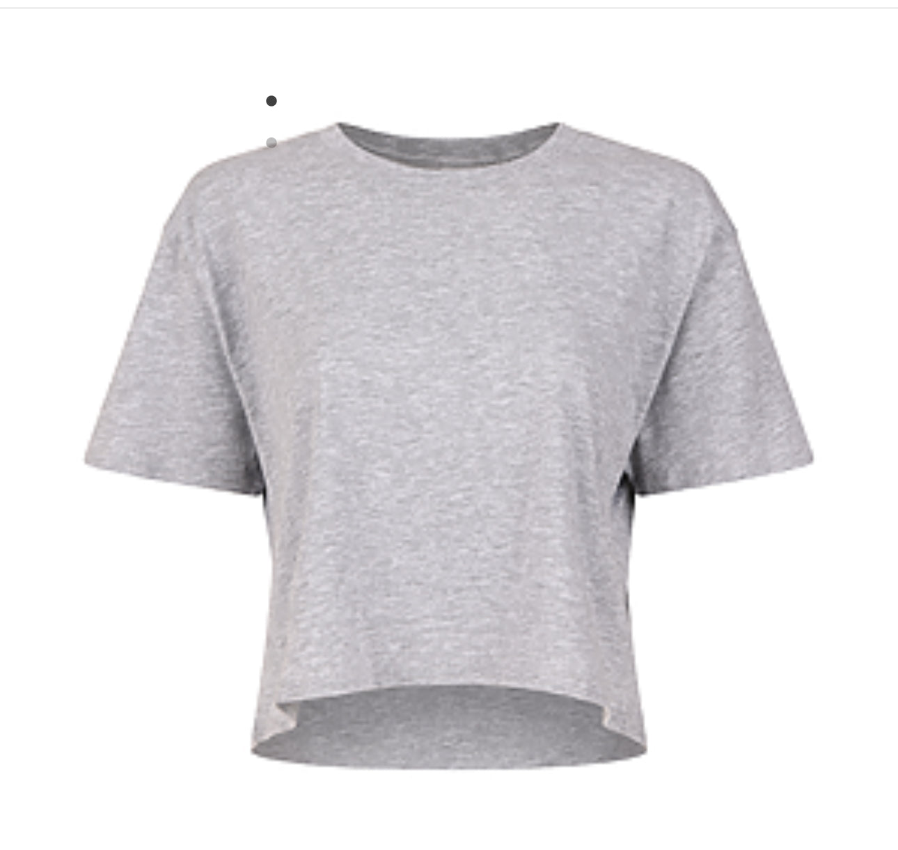 (NO MINIMUM) RELAXED FIT CROPPED TEE (Black) (Women’s)DTF PRINT