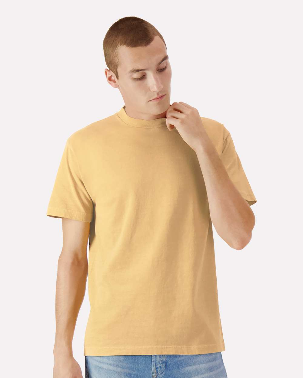 DTG American Apparel 1301GD Unisex Garment-Dyed Heavyweight Cotton Tee 6 oz. 7- Color Choices