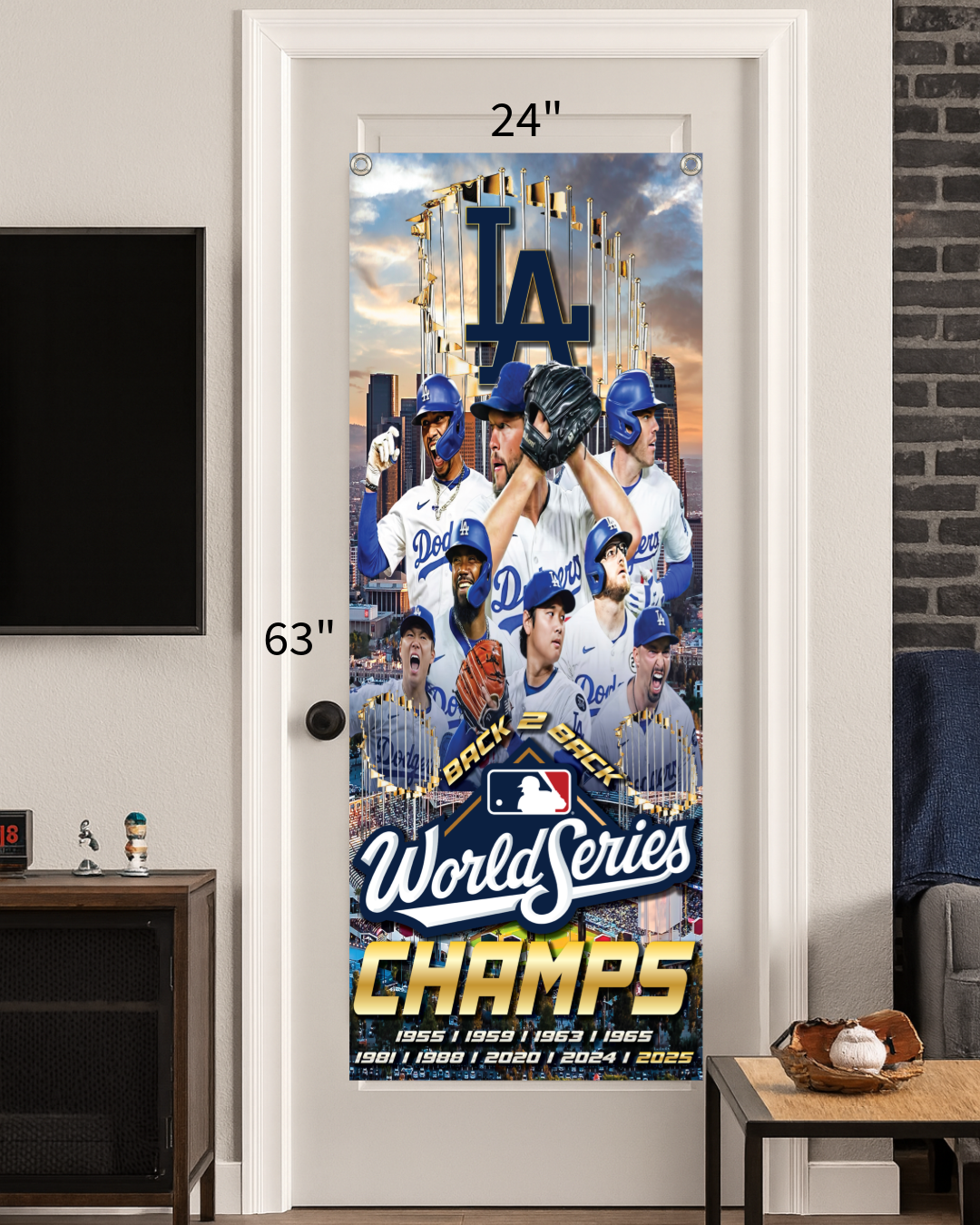 World Series CHAMPS BANNER 2025 ( 24”x63”)
