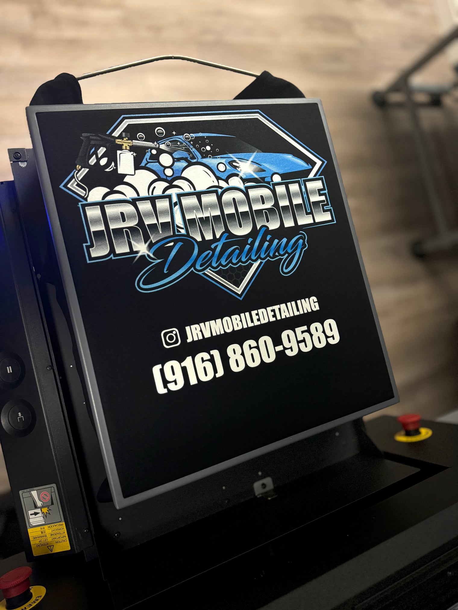 ( CUSTOM TEES ) PREMIUM ULTRA SOFT-Black COTTON TEE (6 oz.) HOUSE BRAND-DTG