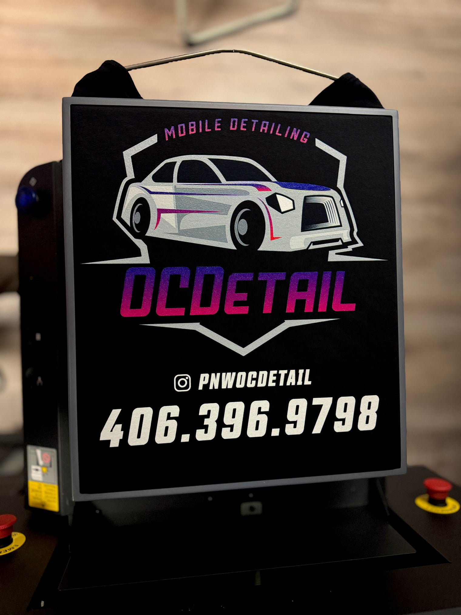 ( CUSTOM TEES ) PREMIUM ULTRA SOFT-Black COTTON TEE (6 oz.) HOUSE BRAND-DTG