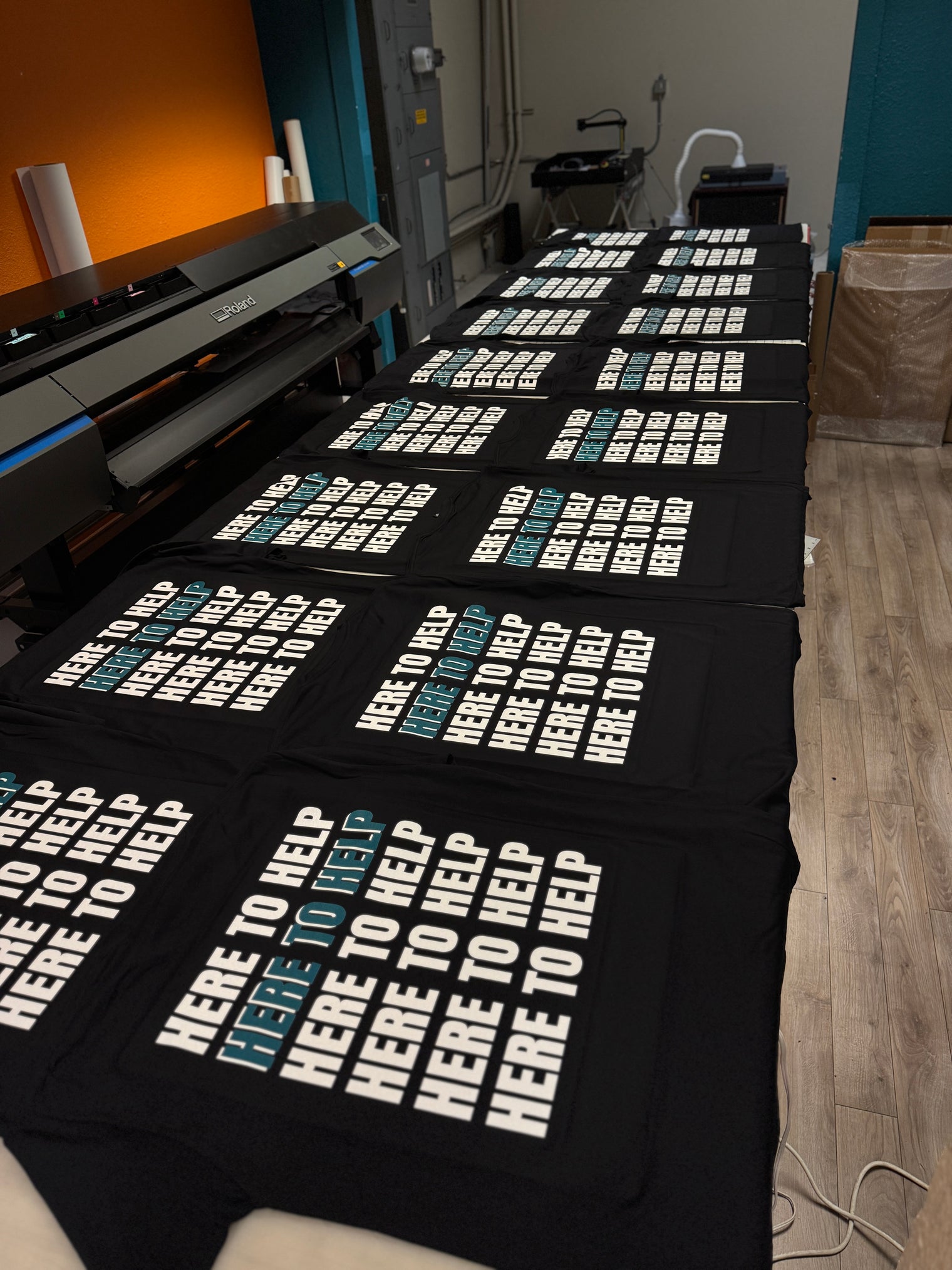 ( CUSTOM TEES ) PREMIUM ULTRA SOFT-Black COTTON TEE (6 oz.) HOUSE BRAND-DTG