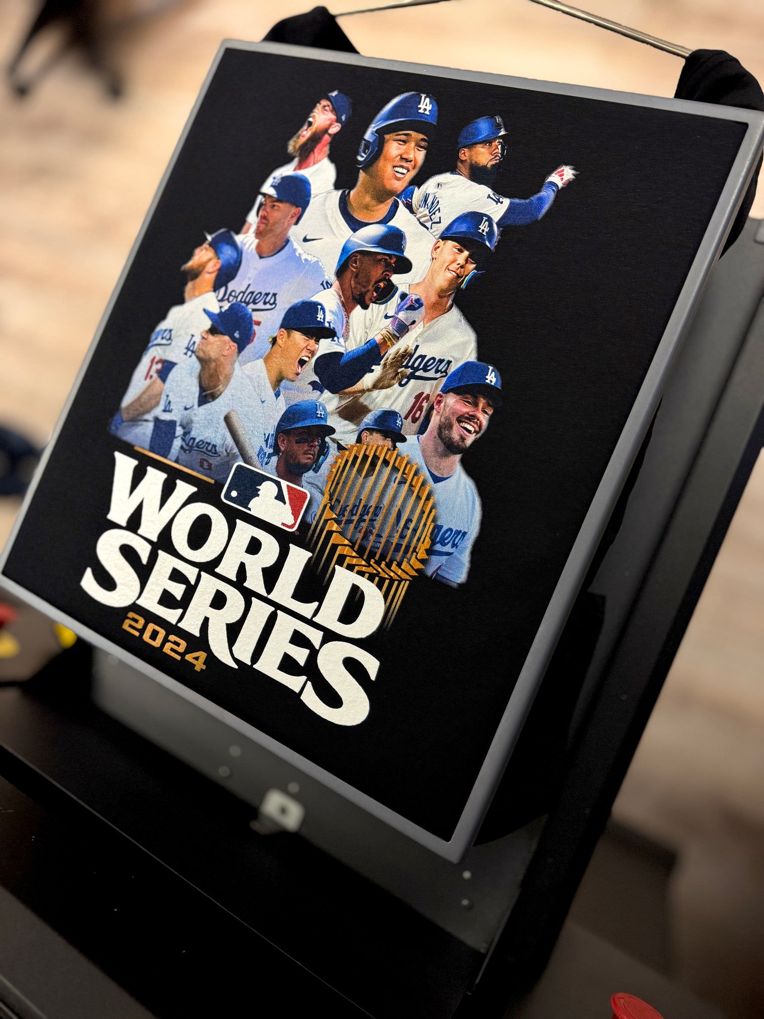 ( CUSTOM TEES ) PREMIUM ULTRA SOFT-Black COTTON TEE (6 oz.) HOUSE BRAND-DTG