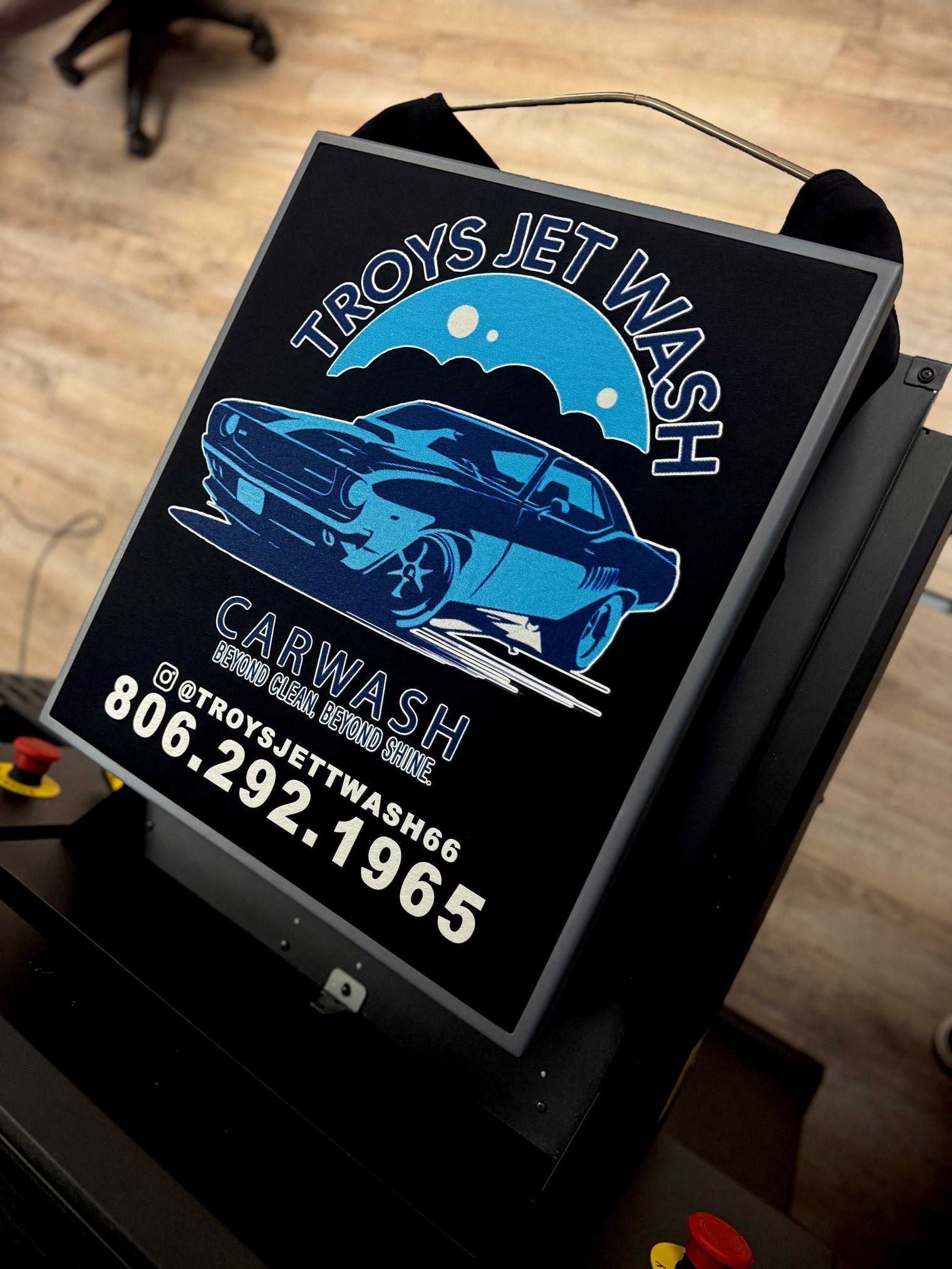 ( CUSTOM TEES ) PREMIUM ULTRA SOFT-Black COTTON TEE (6 oz.) HOUSE BRAND-DTG