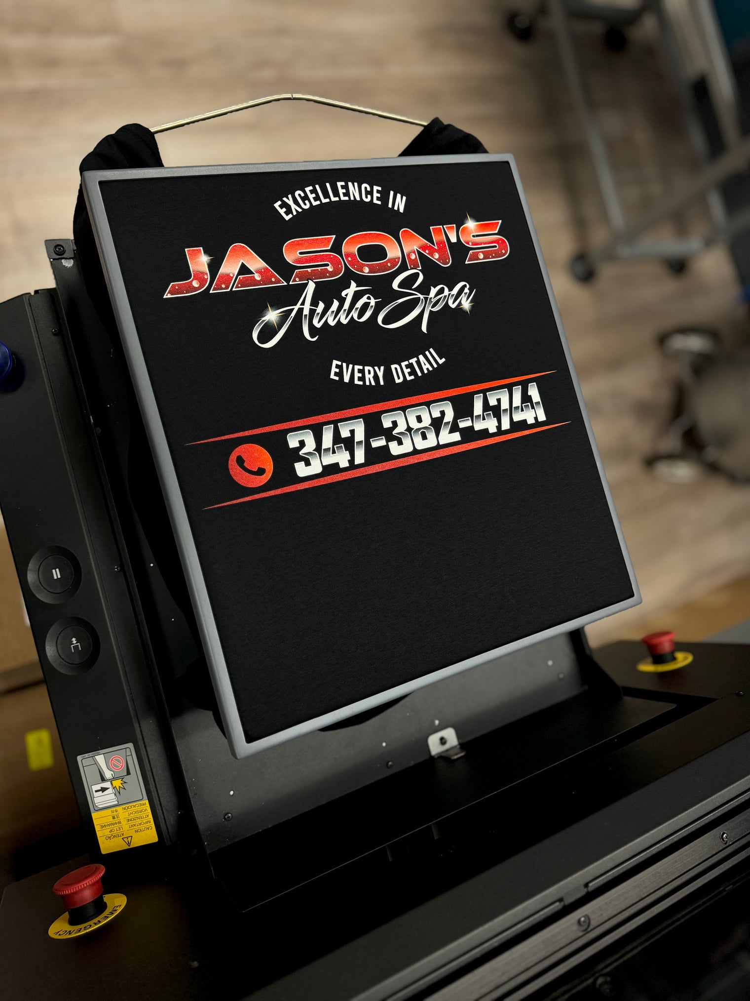 ( CUSTOM TEES ) PREMIUM ULTRA SOFT-Black COTTON TEE (6 oz.) HOUSE BRAND-DTG