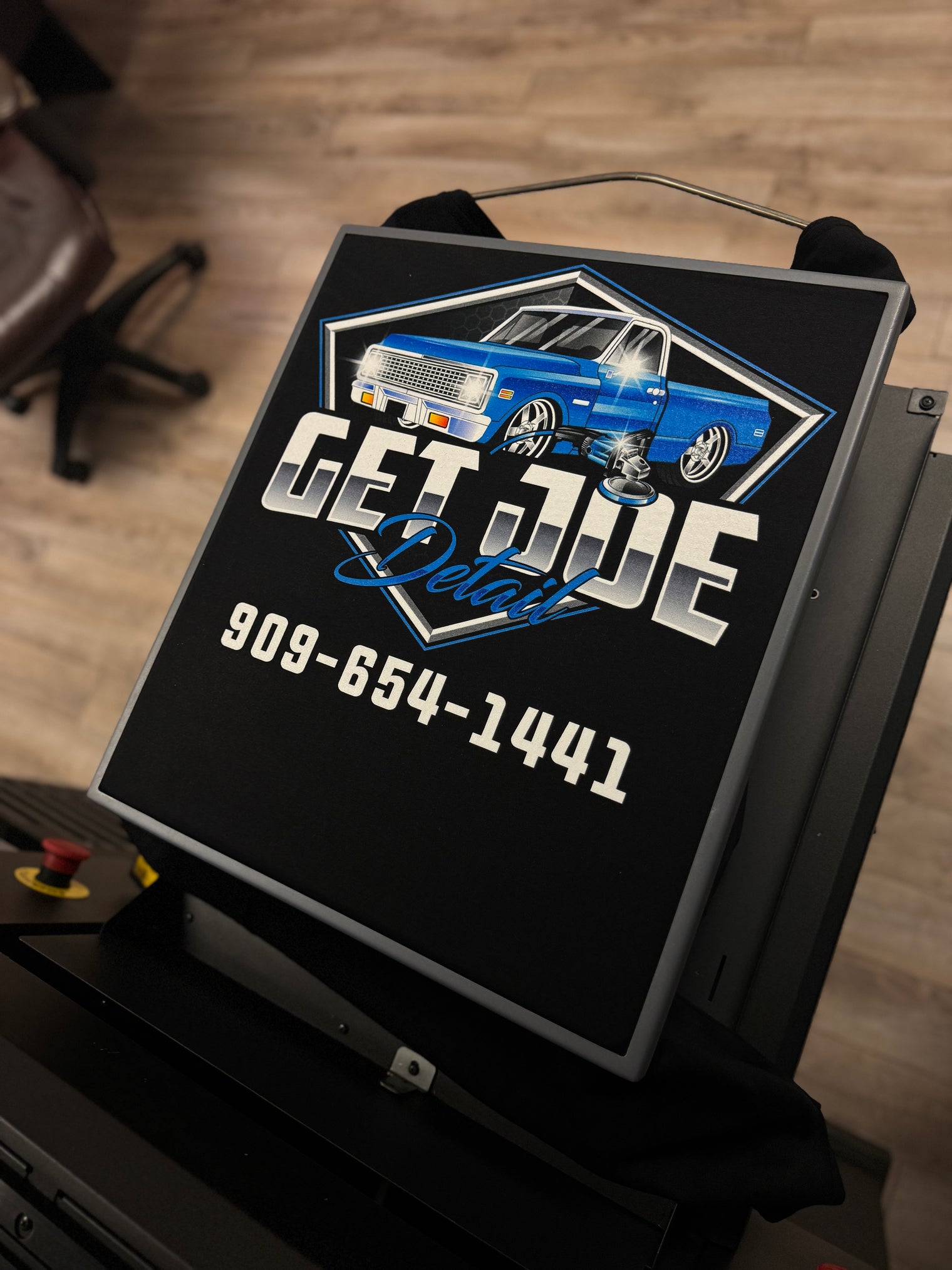 ( CUSTOM TEES ) PREMIUM ULTRA SOFT-Black COTTON TEE (6 oz.) HOUSE BRAND-DTG