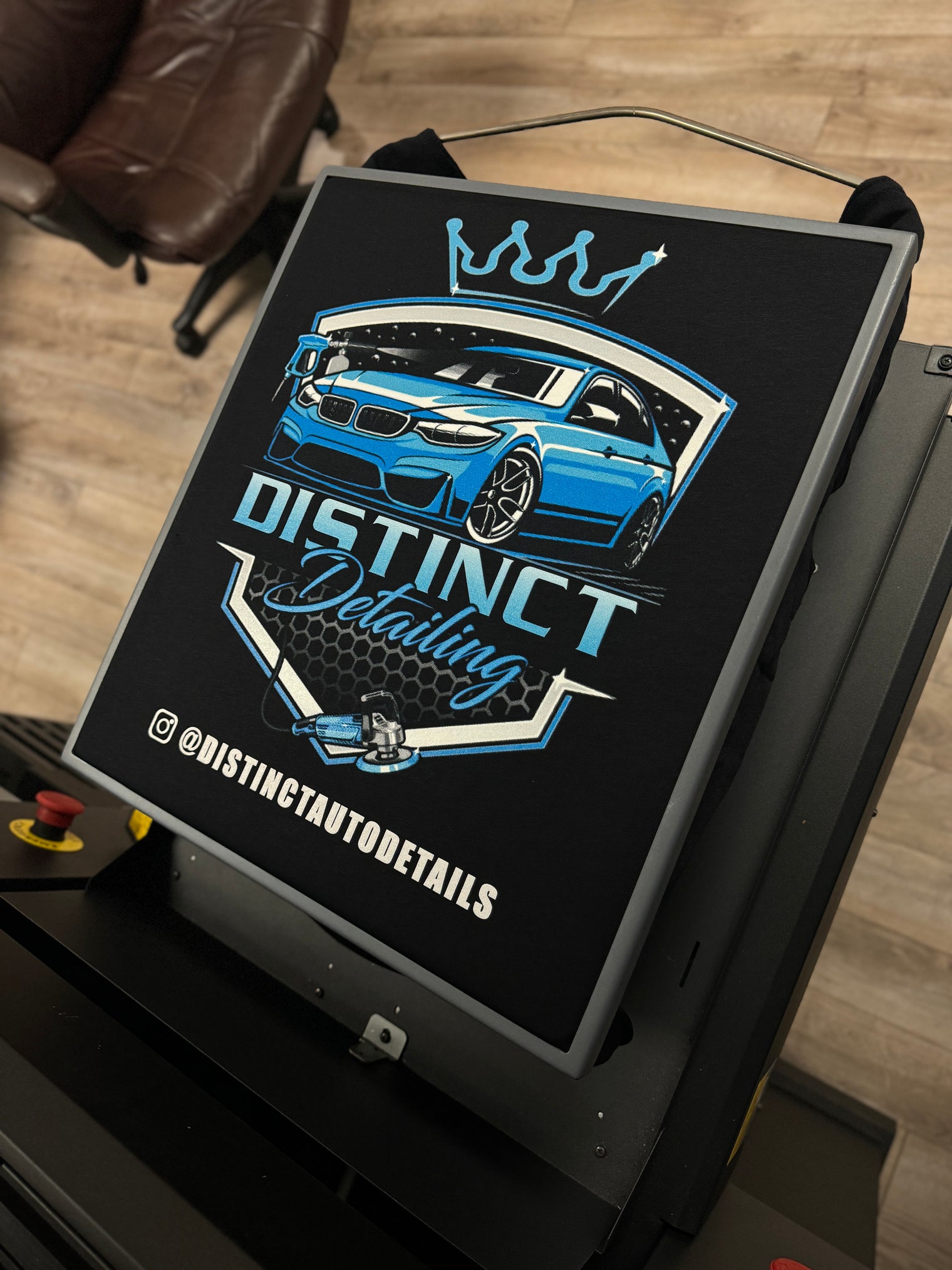 ( CUSTOM TEES ) PREMIUM ULTRA SOFT-Black COTTON TEE (6 oz.) HOUSE BRAND-DTG