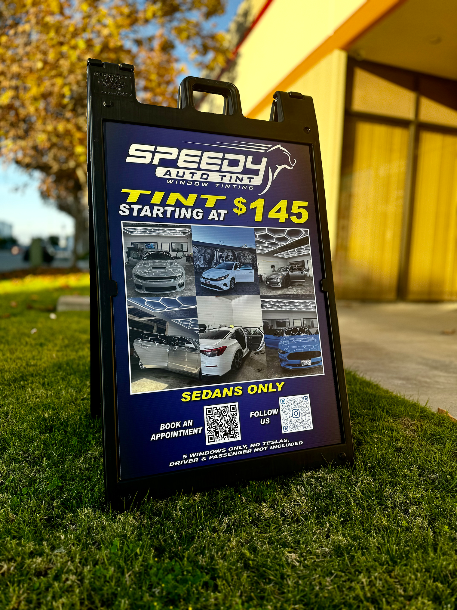 Heavy Duty A-FRAME w/prints included