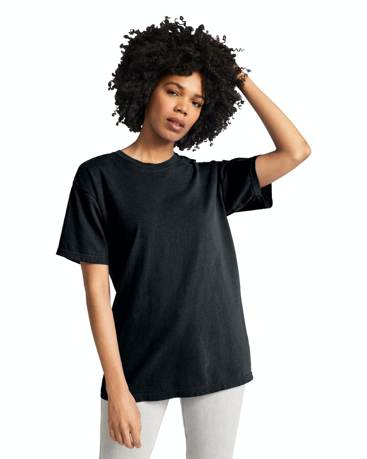 Comfort Colors 1717 heavyweight garment-dyed tee, 6.1 oz, Black