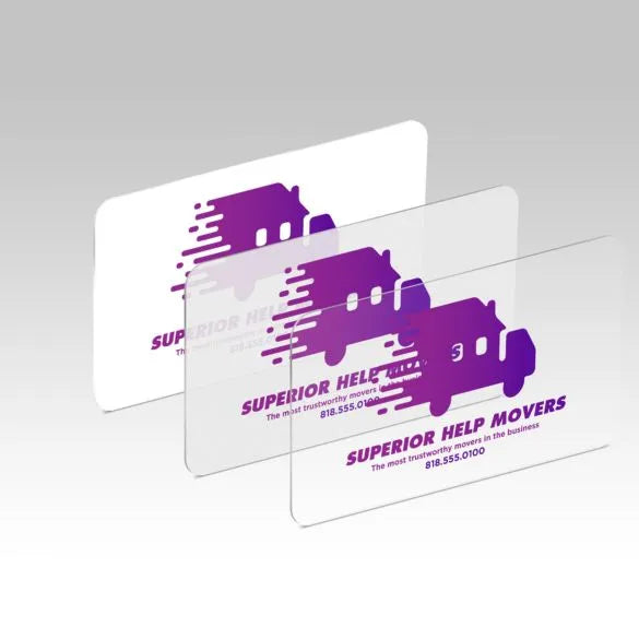 Plastic Business Cards (Round Corners 1/4")