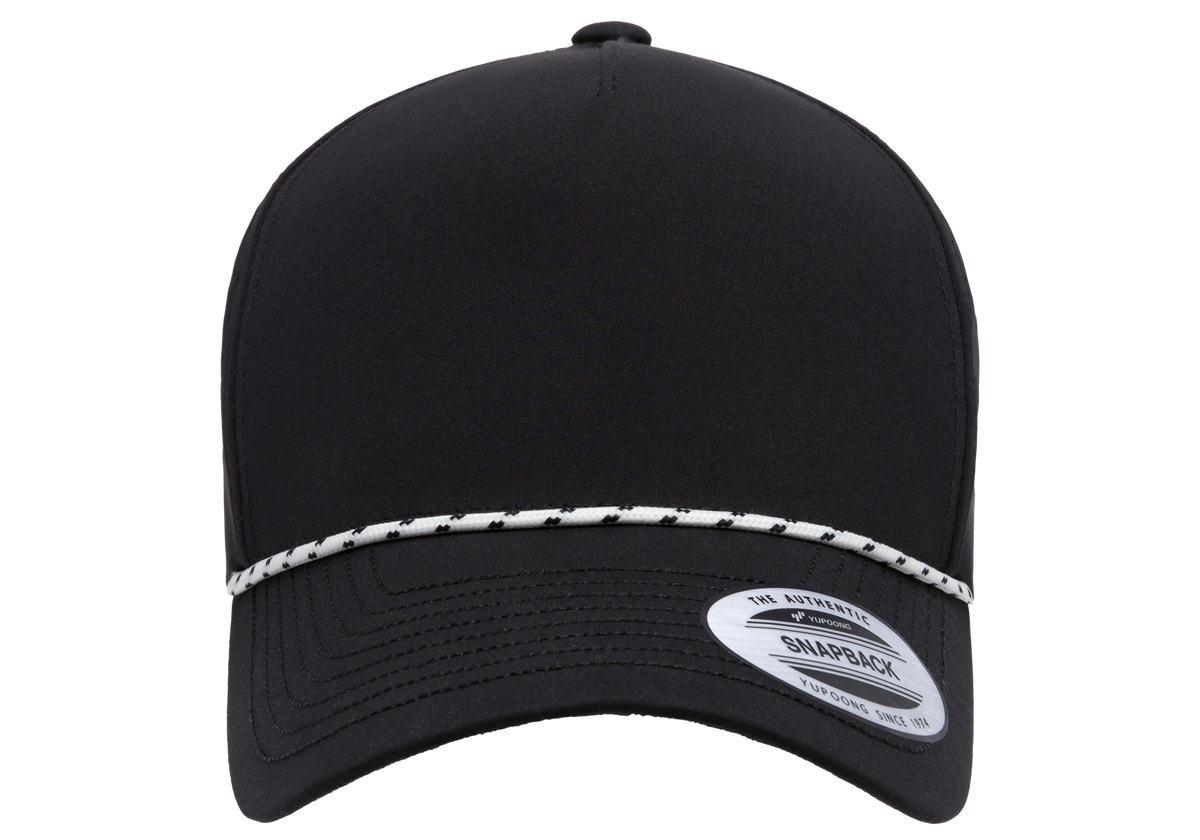 YP Classics® 5-Panel Snapback Cap with Perforations and Braided Rope-DTF PRINTING