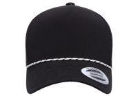 YP Classics® 5-Panel Snapback Cap with Perforations and Braided Rope-DTF PRINTING