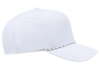 YP Classics® 5-Panel Snapback Cap with Perforations and Braided Rope-DTF PRINTING