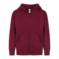302 Youth Essential Zip-Up Hoodie Burgundy