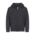 302 Youth Essential Zip-Up Hoodie Charcoal Htr