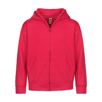302 Youth Essential Zip-Up Hoodie Hot Pink