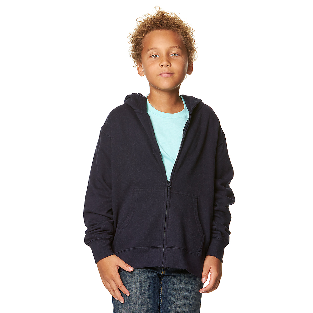 302 Youth Essential Zip-Up Hoodie Navy