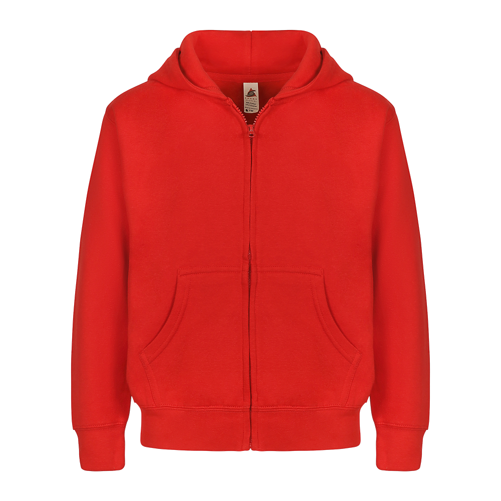 302 Youth Essential Zip-Up Hoodie Red