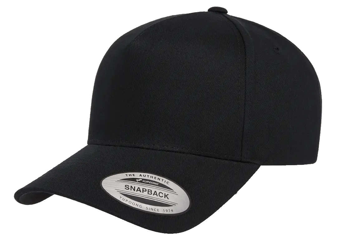 YP Classics® retro cotton blend 5-panel snapback cap front
