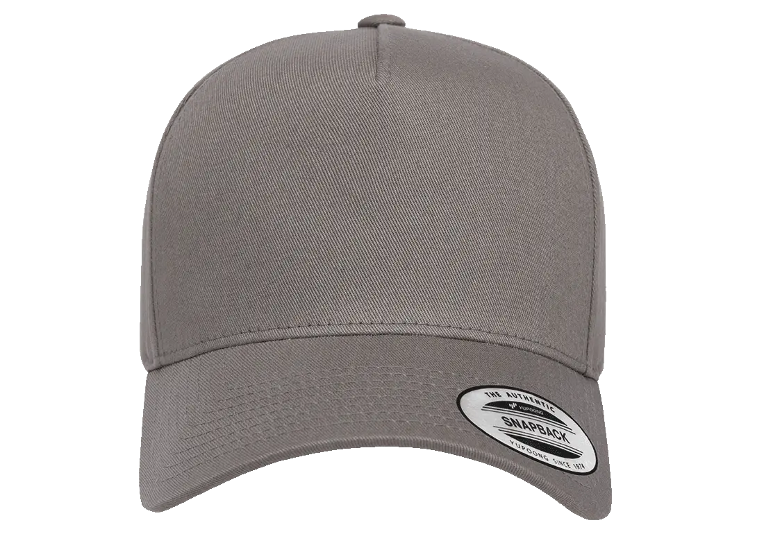 YP Classics® retro cotton blend 5-panel snapback cap-DTF PRINTING