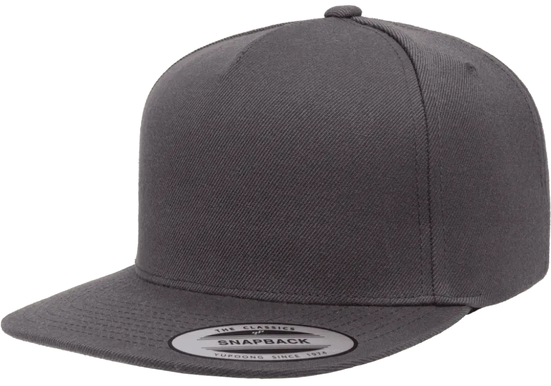 YP Classics® premium 5-panel snapback cap-DTF PRINTING