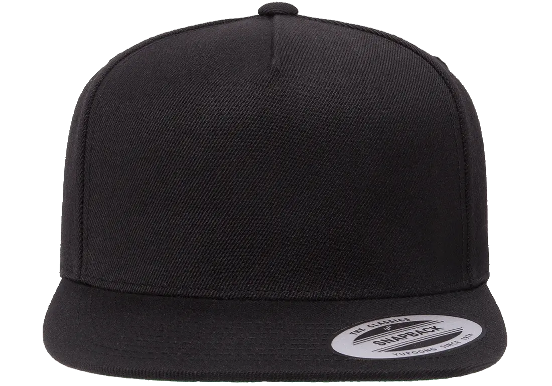 YP Classics® premium 5-panel snapback cap-DTF PRINTING