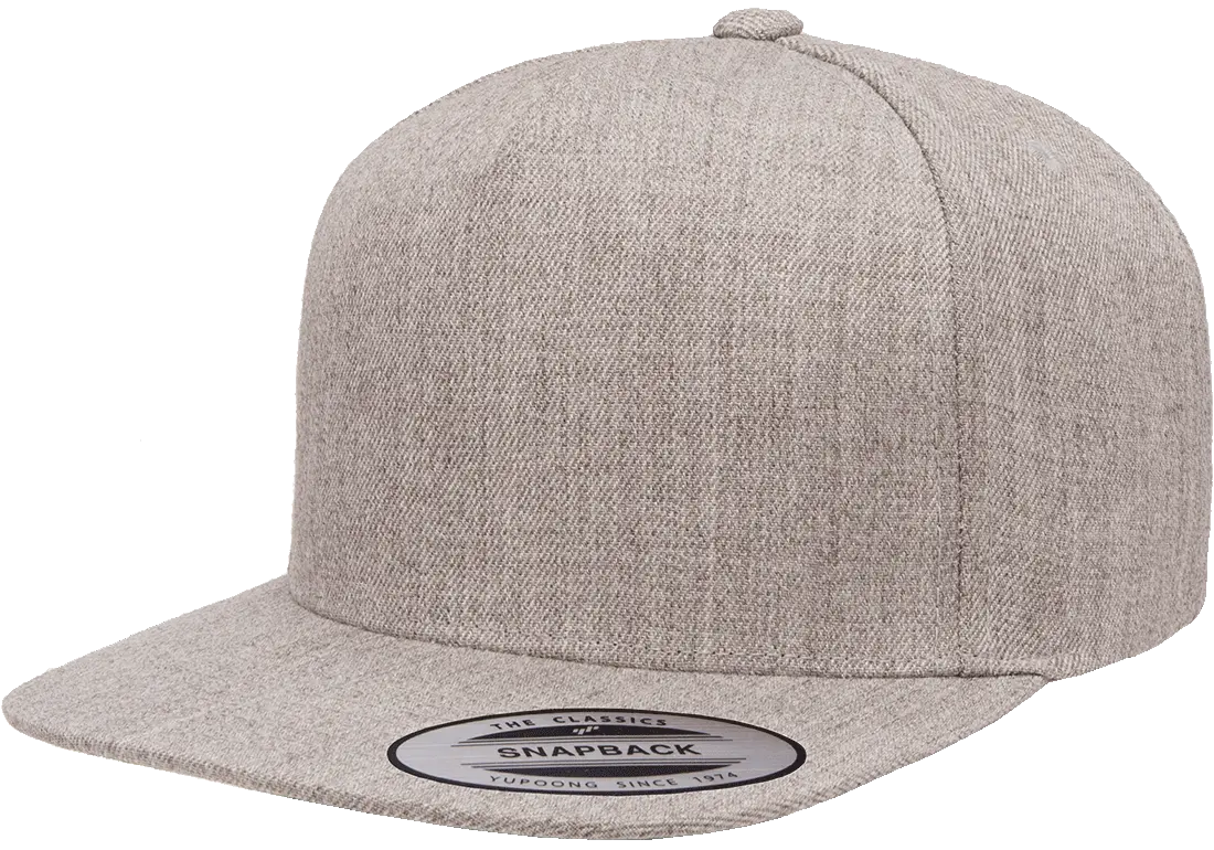 YP Classics® premium 5-panel snapback cap-DTF PRINTING