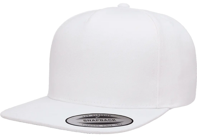 YP Classics® premium 5-panel snapback cap front