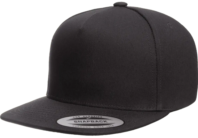 YP Classics® 5-panel cotton twill snapback cap-DTF PRINTING