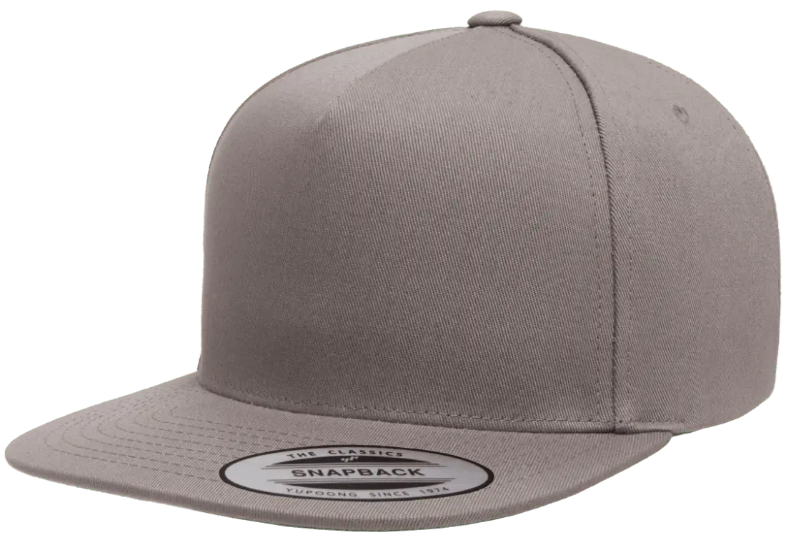 YP Classics® 5-panel cotton twill snapback cap front