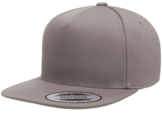 YP Classics® 5-panel cotton twill snapback cap front