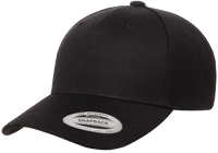 YP Classics® 5-panel premium curved visor snapback cap-DTF PRINTING