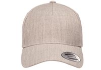 YP Classics® 5-panel premium curved visor snapback cap-DTF PRINTING