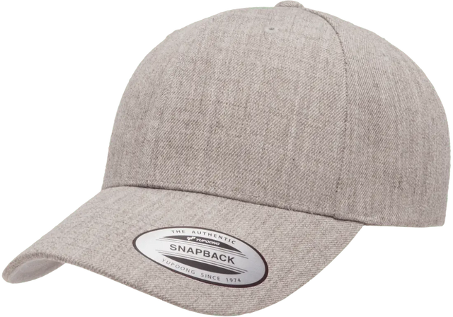 YP Classics® premium curved visor snapback cap front