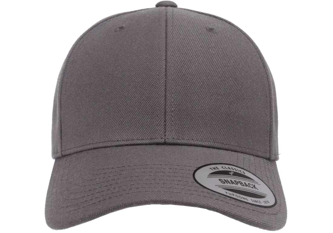 YP Classics® premium curved visor snapback cap-DTF PRINTING