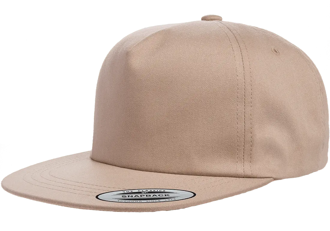 YP Classics® lightly structured 5- panel snapback cap-DTF PRINTING