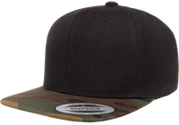 YP Classics® premium snapback camo cap - 2-tone front