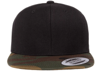 YP Classics® premium snapback camo cap - 2-tone-DTF PRINTING